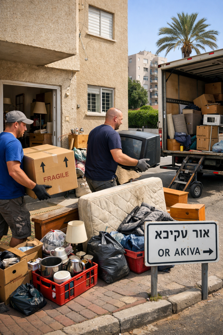 פינוי דירה באור עקיבא
