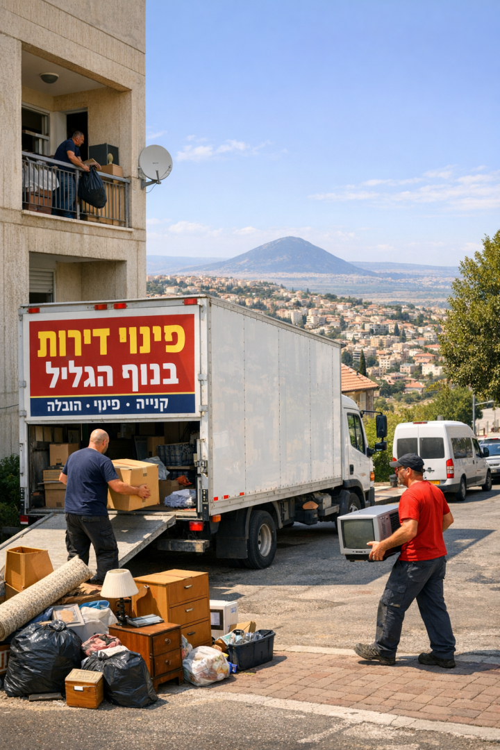 פינוי דירה בנוף הגליל