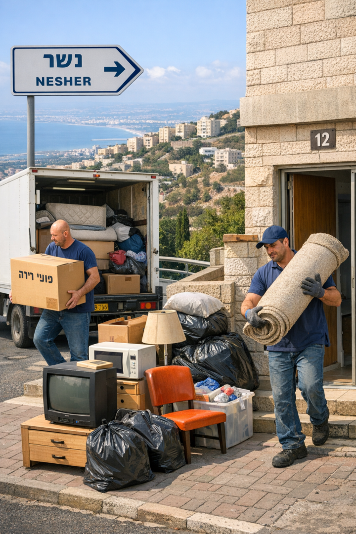 פינוי דירה בנשר