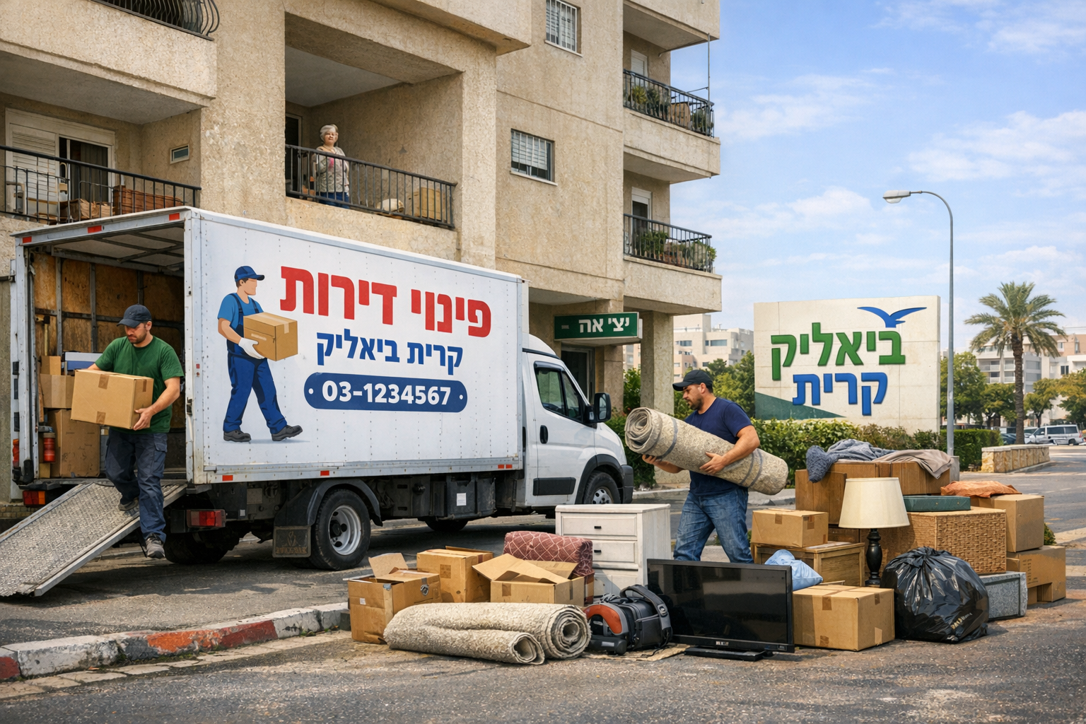 פינוי דירה בקריית ביאליק