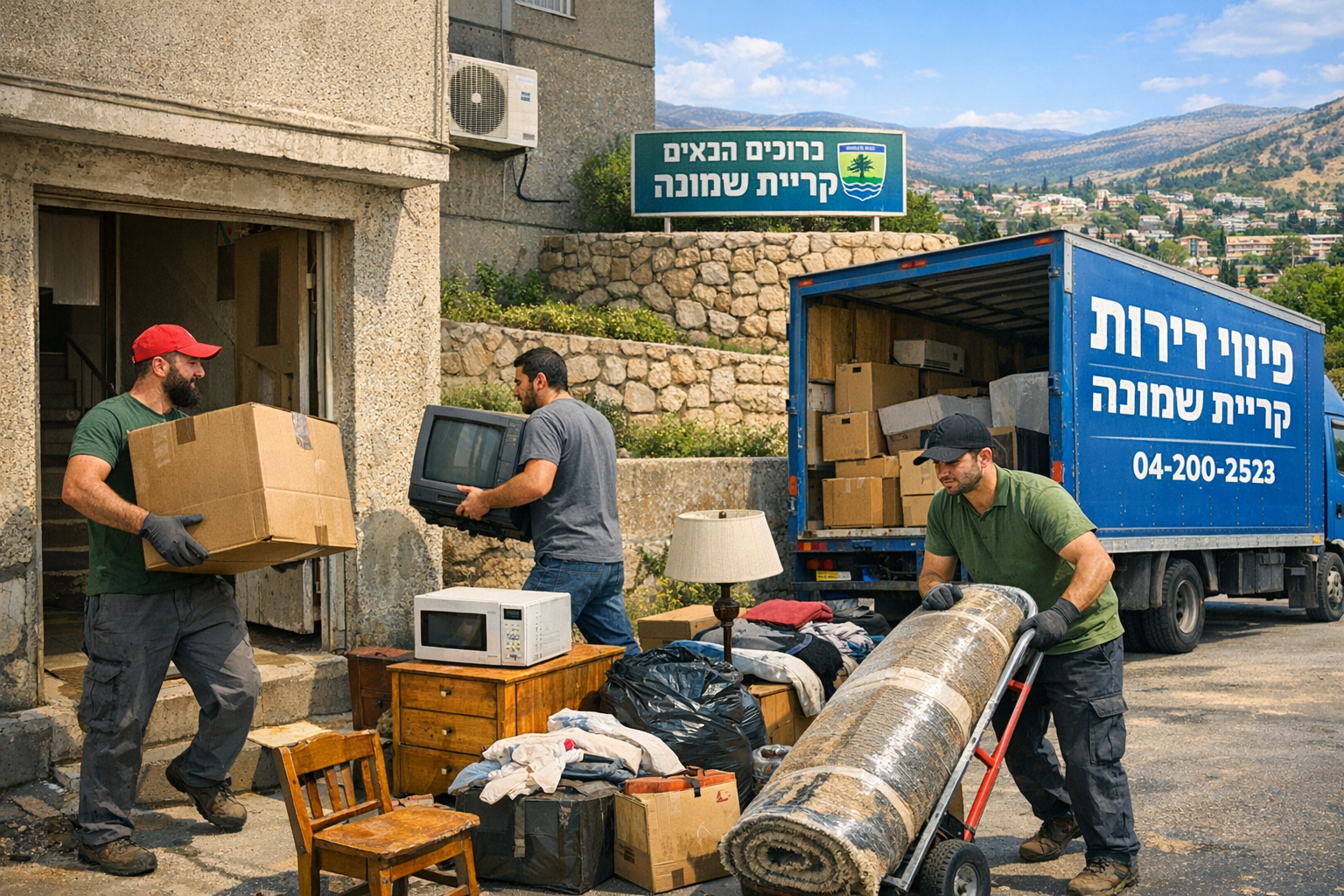 פינוי דירה בקריית שמונה
