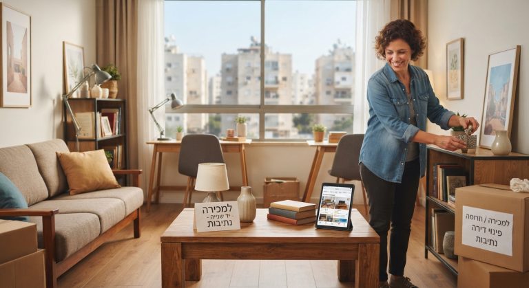 רהיטים משומשים ויד שנייה בבית בנתיבות המיועדים למכירה או פינוי דירה