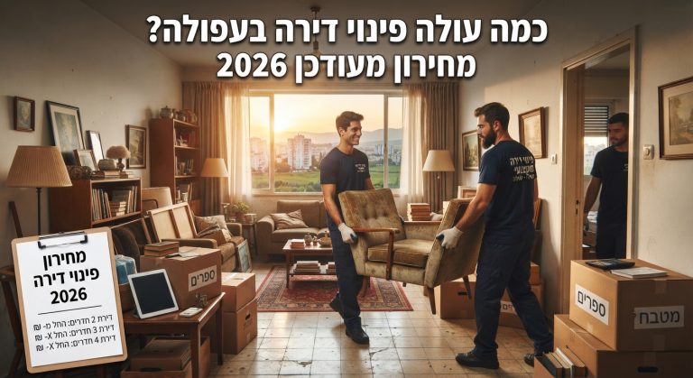 דירה מרווחת בעפולה לאחר תהליך פינוי וניקוי מקצועי, המציגה את התוצאה של שירות פינוי דירות בעפולה במחיר משתלם.