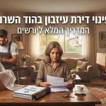 דירת מגורים מוארת ומסודרת בהוד השרון במהלך תהליך פינוי עיזבון וירושה, עם ארגזים ארוזים וחפצים שממוינים ברגישות ובמקצועיות.