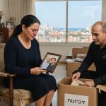 דירה מוארת ומסודרת בנהריה במהלך תהליך פינוי מכבד של דירת נפטר, עם ארגזים ארוזים המשרים תחושת סדר, רוגע ומעבר רגיש.