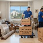 דירת עיזבון בטירת כרמל בתהליך של מיון, אריזה ופינוי חפצים בצורה מסודרת ומכבדת עבור יורשים.
