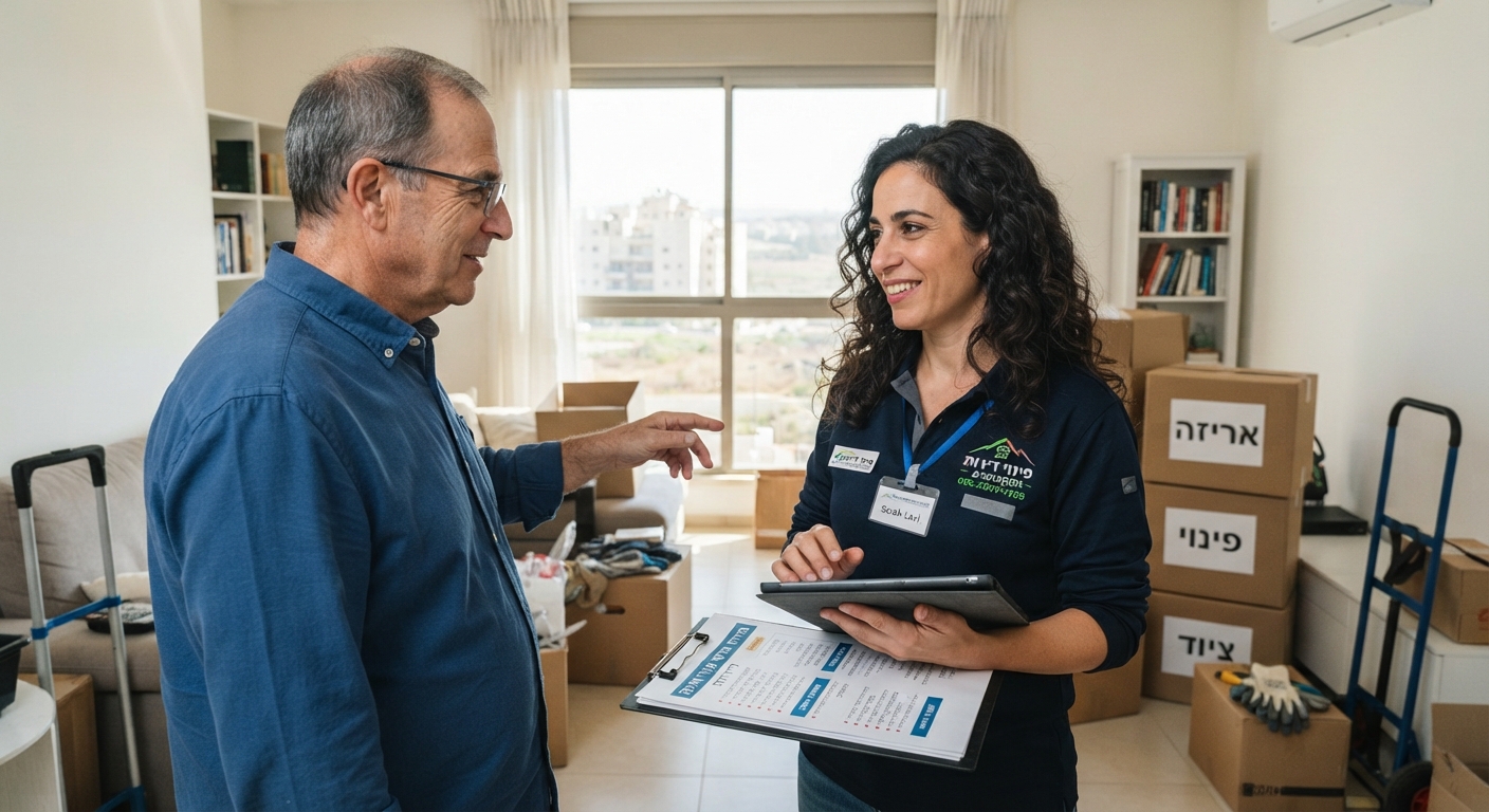 צוות מובילים מקצועי ואמין מפנה תכולת דירה בצורה מסודרת ובטוחה באזור כפר יונה והשרון.