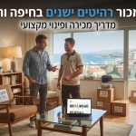 רהיטי וינטג' ויד שנייה מסודרים בבית בחיפה, המציגים אפשרויות למכירת רהיטים ישנים ופינוי תכולת דירה בצפון.